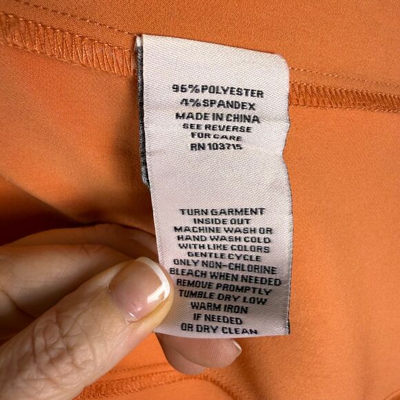 Nanette Lepore Peachy Orange Pencil Dress Tulip Sleeves Ruffle V-Neck Sz 8 2/$50 - Picture 11 of 13